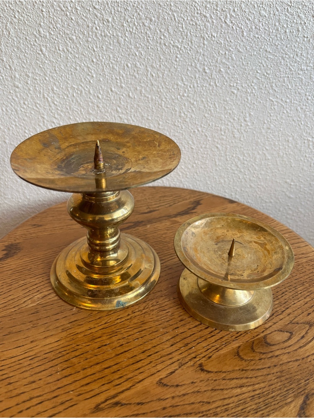 Brass Pillar Candlestick Holder